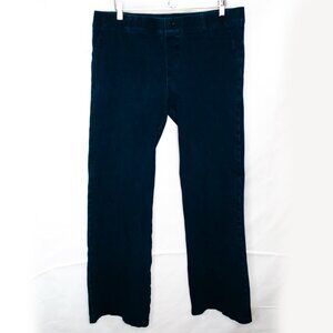 Betabrand Bootcut Pull On Jeans Womens XL Blue Yoga Denim Elastic Waist N05X